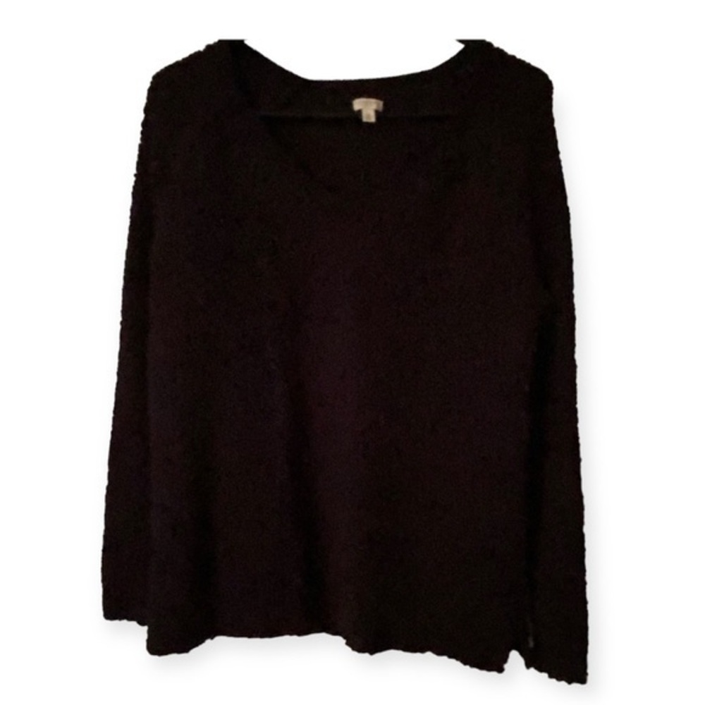 Sonoma Sweater Women’s X-Large Black Long Sleeve Polyester‎ Pull Over